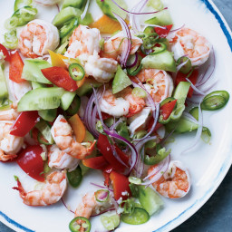Poached Shrimp with Coconut Water and Lime