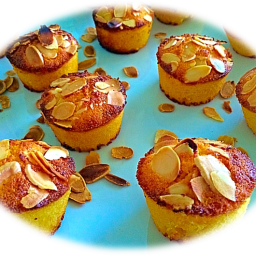 Polenta and Almond Flour Mini Cupcakes