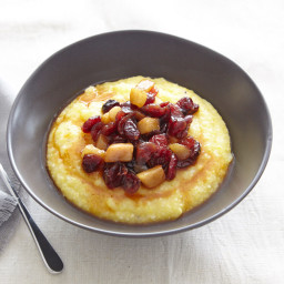 Polenta with Pears and Cranberries