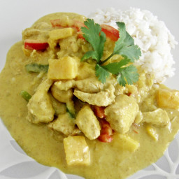 Pollo al curry con mango