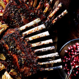 Pomegranate-and-Fennel-Glazed Rack of Lamb