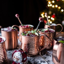Pomegranate & Peppermint Moscow Mules