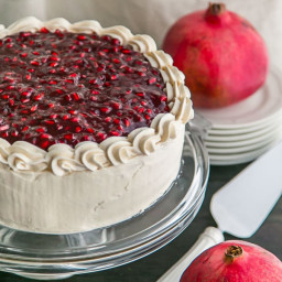 Pomegranate Christmas Cake