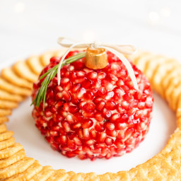 Pomegranate Christmas Cheese Ball