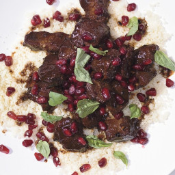 Pomegranate-Marinated Lamb with Spices and Couscous