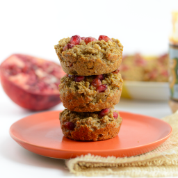Pomegranate Oatmeal Snack Cups