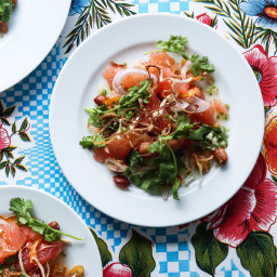 Pomelo Salad with Chile, Lime, Peanuts, and Coconut