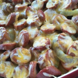 Poor Man’s Smoked Sausage and Pepper Casserole Recipe