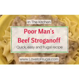 Poorman's Beef Stroganoff