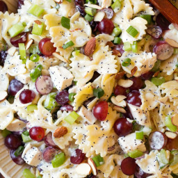 Poppy Seed Chicken and Grape Pasta Salad 