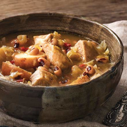 Pork and Cabbage Stew with Black-Eyed Peas