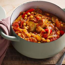 Pork and chickpea stew 
