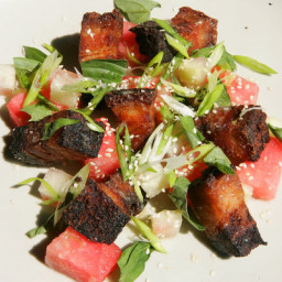 Pork and Watermelon Salad
