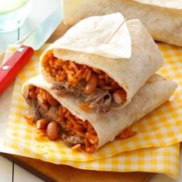 Pork, Bean and Rice Burritos Recipe