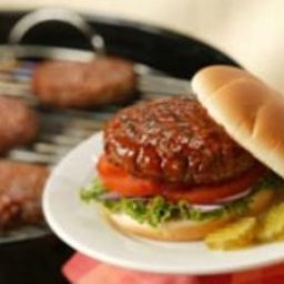 Pork Burgers on Sandwich Buns