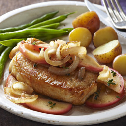 Pork Chops with Apples & Onions