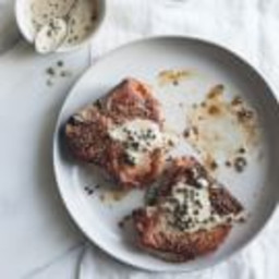 Pork Chops with Mustard and Caper Pan Sauce