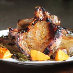 Pork Chops with Orange and Honey Glaze