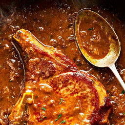 Pork Chops with Sherry Pan Sauce with Ras Al Hanout