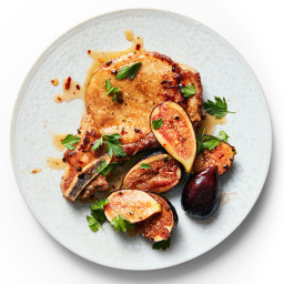 Pork Chops with Sweet & Sour Figs