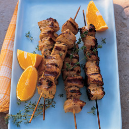 Pork Kebabs with Orange and Thyme