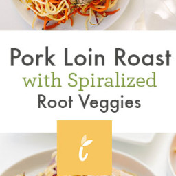 Pork Loin Roast with Spiralized Root Veggies