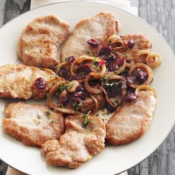 Pork Medallions with Cranberry-Onion Relish
