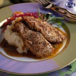 Pork Medallions with Maple-Vinegar Sauce