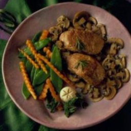 Pork Medallions with Rosemary and Mushrooms