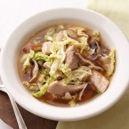 Pork, Mushroom & Cabbage Soup
