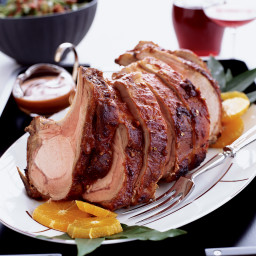 Pork Rib Roast with Orange-Whisky Glaze