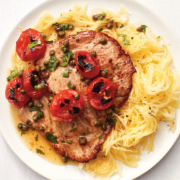 Pork Scallopini with Spaghetti Squash