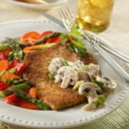 Pork Scaloppine With Mushroom Cream Sauce
