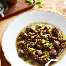 Pork Stewed With Lentils and Celery