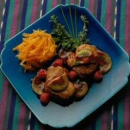 Pork Tenderloin Medallions with Raspberry Sauce
