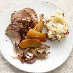 Pork Tenderloin with Roasted Apples and Onions