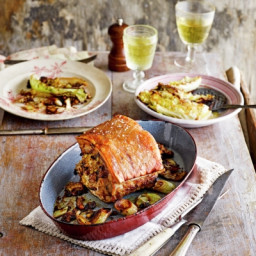 Pork with apple & herb stuffing