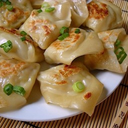 pork  and  ginger pot stickers