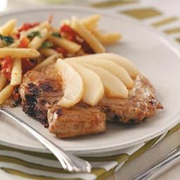 Pork Chops with Sliced Pears Recipe
