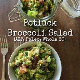 Pot Luck Broccoli Salad {AIP, Paleo, Whole30}