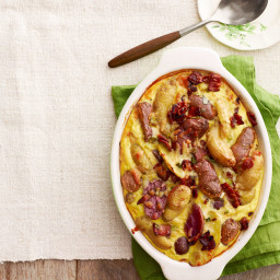 Potato and Manchego Casserole with Maple Bacon