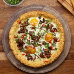 Potato Crust Breakfast Pizza Recipe by Tasty