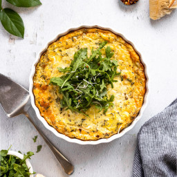 Potato Egg Casserole with Gruyere and Herbs