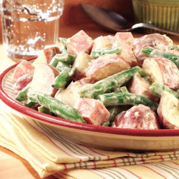 Potato Salad with Ham and Green Beans