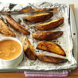Potato Wedges with Sweet & Spicy Sauce