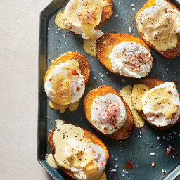 Potatoes Benedict with Make-Ahead Poached Eggs