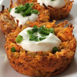 Potato Rosti with Sour Cream and Chives