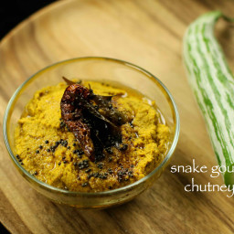 potlakaya chutney recipe | pudalangai chutney | snake gourd chutney