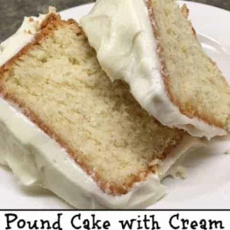 Pound Cake with a Cream Cheese Frosting