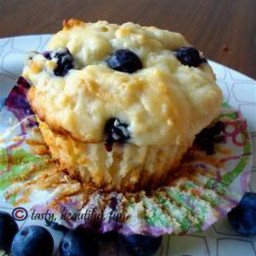 POWER muffins: blueberry+oatmeal+yogurt=POWER